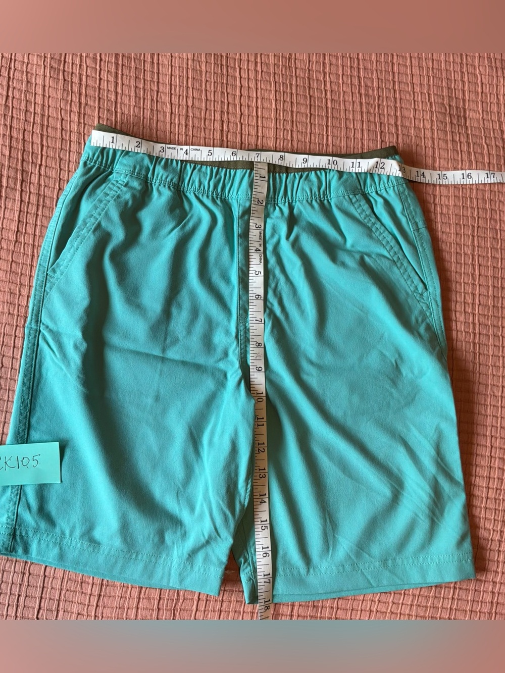 REI Kids Aqua/Turquoise Elastic-Waist Active Shorts